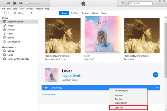 在 itunes 中為歌曲新增歌詞
