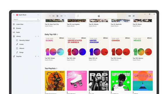 windows 11 上的 apple music 應用