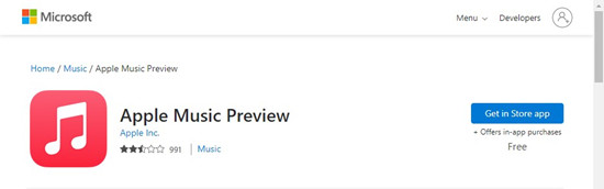 windows 11 上的 apple music 應用