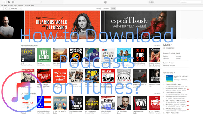 在 itunes 下載播客