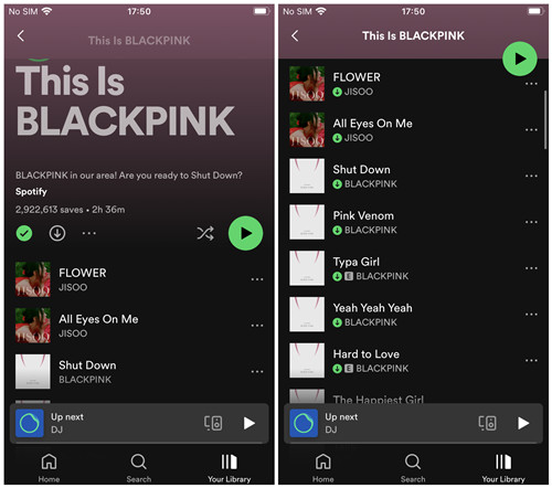 在手機上下載 spotify 音樂