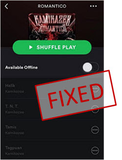 修復 spotify 歌曲變灰