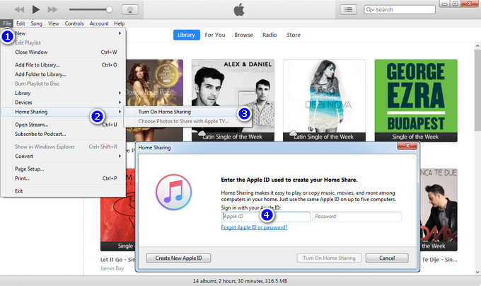 家庭分享 itunes