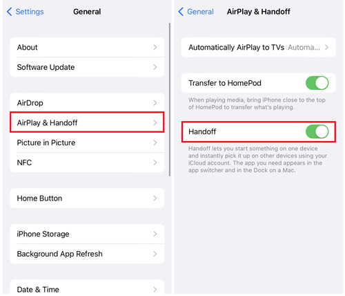 ios 一般 airplay handoff handoff