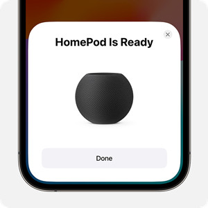 iphone 主畫面 homdpod 已準備就緒