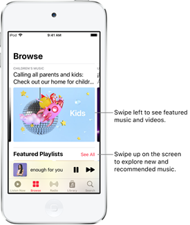 ipod touch apple music 瀏覽