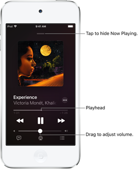 ipod touch apple music 控製播放