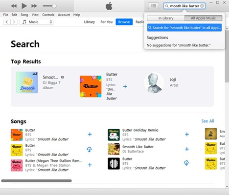 itunes 在所有 apple music 中搜尋歌詞
