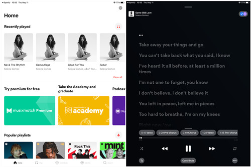 musixmatch 同步 spotify 歌詞