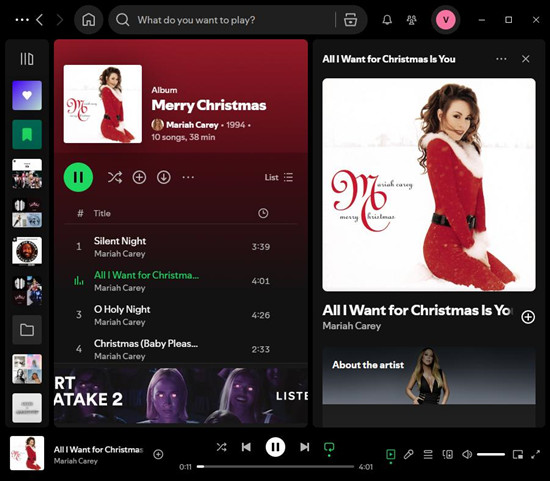 spotify 桌面播放