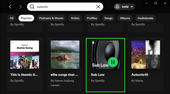 spotify 桌面 sub slow 自動混音