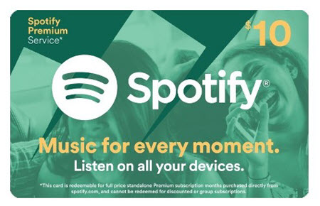 spotify 禮品卡