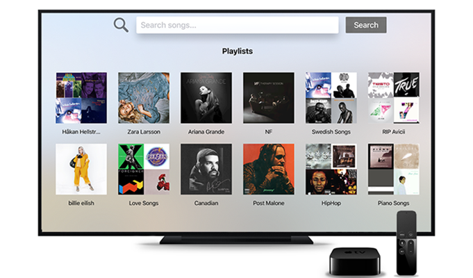 在 apple tv 上播放 spotify 音樂
